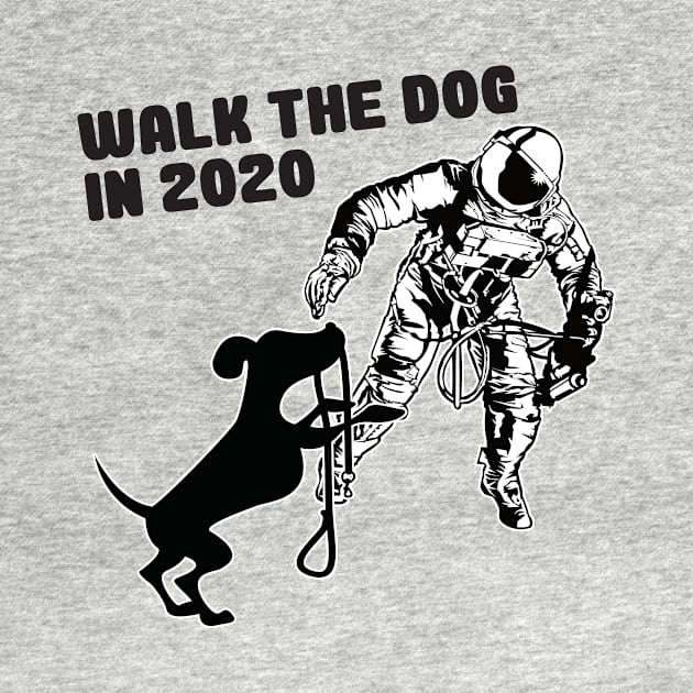 Astronaut leads dog to walk in protective suit! by The Hammer